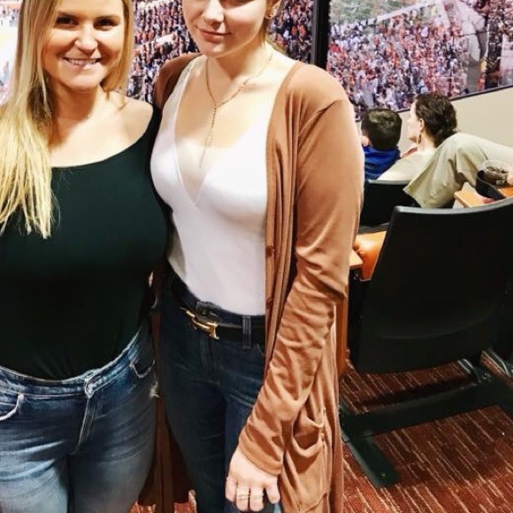 Burnt orange sweater/cardigan